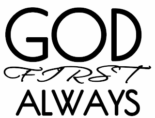 GOD FIRST ALWAYS logo