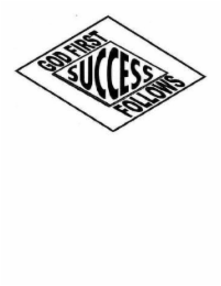 GOD FIRST SUCCESS FOLLOWS logo