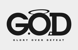G.O.D. GLORY OVER DEFEAT logo