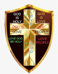 GOD IS HOLY LOVE GOD GOD IS LOVE LOVE PEOPLE GOD IS HOLY GOD IS LOVE LOVE GOD. BE HOLY LOVE PEOPLE logo