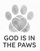 GOD IS IN THE PAWS logo
