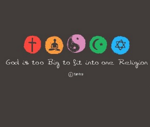 GOD IS TOO BIG TO FIT INTO ONE RELIGION TANTRA logo