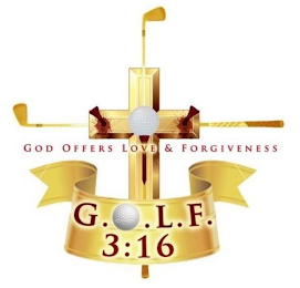 GOD OFFERS LOVE & FORGIVENESS G.O.L.F. 3:16 logo