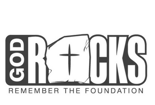 GOD ROCKS REMEMBER THE FOUNDATION logo