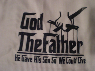 GOD THE FATHER HE GAVE HIS SON SO WE COULD LIVE logo