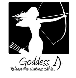 GODDESS A RELEASE THE HUNTRESS WITHIN... logo