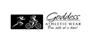 GODDESS ATHLETIC WEAR ONE MILE AT A TIME! logo