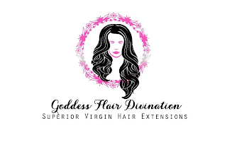 GODDESS HAIR DIVINATION SUPERIOR VIRGIN HAIR EXTENSIONS. logo