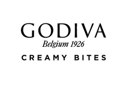 GODIVA BELGIUM 1926 CREAMY BITES logo