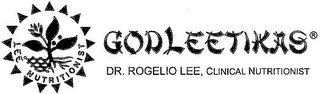 GODLEETIKAS DR. ROGELIO LEE, CLINICAL NUTRITIONIST LEE NUTRITIONIST logo