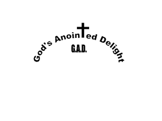 GOD'S ANOINTED DELIGHT G.A.D. logo