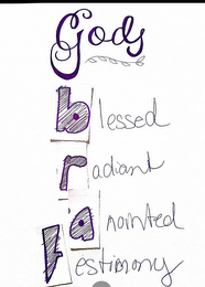 GOD'S BLESSED RADIANT ANOINTED TESTIMONY logo