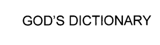 GOD'S DICTIONARY logo