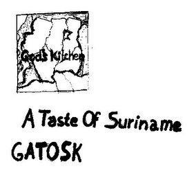 GOD'S KITCHEN A TASTE OF SURINAME GATOSK logo