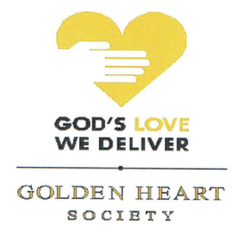 GOD'S LOVE WE DELIVER GOLDEN HEART SOCIETY logo