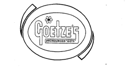 GOETZE'S PRONOUNCED 'GETS' logo