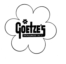 GOETZE'S PRONOUNCED "GETS" logo