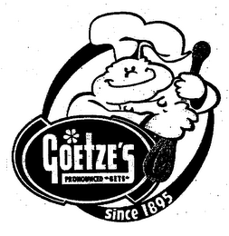 GOETZE'S PRONOUNCED "GETS" SINCE 1895 logo