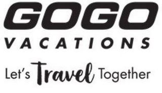 GOGO VACATIONS LET'S TRAVEL TOGETHER logo