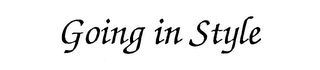 GOING IN STYLE logo