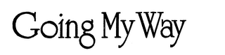GOING MY WAY logo