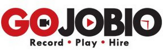 GOJOBIO · RECORD PLAY · HIRE logo