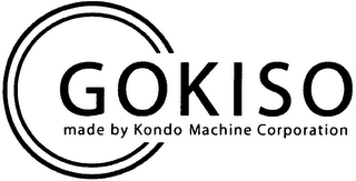 GOKISO MADE BY KONDO MACHINE CORPORATION logo