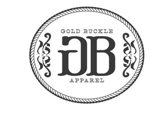 GOLD BUCKLE APPAREL GB logo
