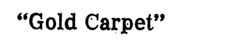 "GOLD CARPET" logo
