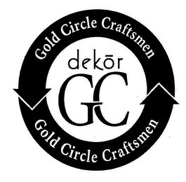 GOLD CIRCLE CRAFTSMEN DEKOR GC & DESIGN logo