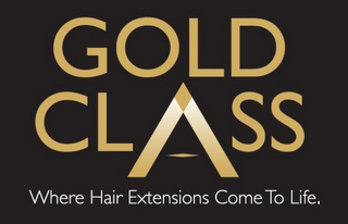 GOLD CLASS WHERE HAIR EXTENSIONS COME TO LIFE. logo