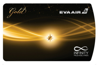 GOLD EVA AIR INFINITY MILEAGELANDS logo