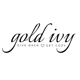 GOLD IVY GIVE BACK GET COZY logo