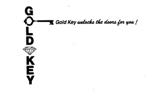 GOLD KEY GOLD KEY UNLOCKS THE DOORS FOR YOU! logo
