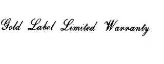 GOLD LABEL LIMITED WARRANTY logo