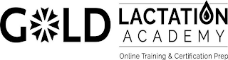 GOLD LACTATION ACADEMY ONLINE TRAINING & CERTIFICATION PREP logo