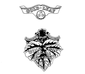 GOLD-LEAF GOLD LEAF COGNAC DENIS MOUNIE & CO.  ESTABLISHED 1838 BY APPOINTMENT TO THE LATE KING GEORGE V PRODUCE OF FRANCE logo