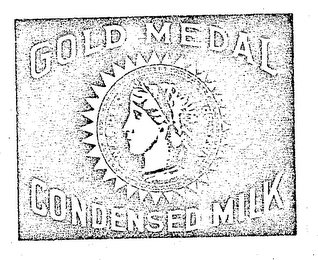 GOLD MEDAL CONDENSED MILK AWARDED FOR MERIT logo