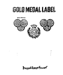 GOLD MEDAL LABEL ITALIAN SWISS COLONY logo