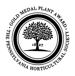 GOLD MEDAL PLANT AWARD THE PENNSYLVANIA HORTICULTURAL SOCIETY 1827 logo