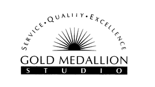 GOLD MEDALLION STUDIO SERVICE QUALITY EXCELLENCE logo