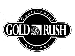GOLD RUSH CONTINENTAL AIRLINES logo