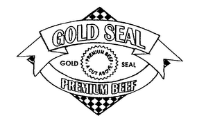 GOLD SEAL PREMIUM BEEF GOLD SEAL PREMIUM BEEF A CUT ABOVE logo