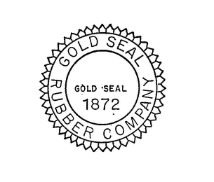 GOLD SEAL RUBBER COMPANY GOLD SEAL 1872 logo