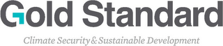 GOLD STANDARD CLIMATE SECURITY & SUSTAINABLE DEVELOPMENT logo