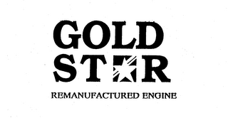 GOLD STAR REMANUFACTURED ENGINE logo