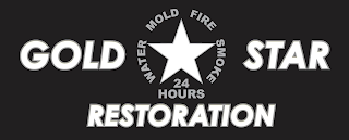 GOLD STAR RESTORATION WATER MOLD FIRE SMOKE 24 HOURS logo