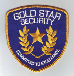 GOLD STAR SECURITY COMMITTED TO EXCELLENCE logo