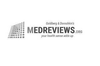 GOLDBERG & DOROSHKIN'S MEDREVIEWS.ORG YOUR HEALTH SENSE ADDS UP logo
