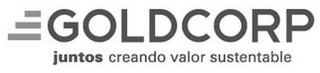 GOLDCORP JUNTOS CREANDO VALOR SUSTENTABLE logo